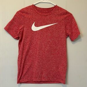 Nike kid’s Size M Dri-Fit red t-shirt.